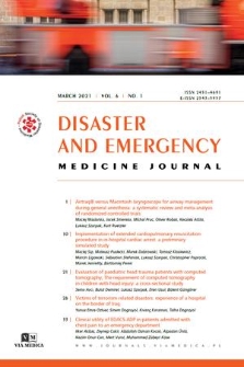 Disaster and Emergency Medicine Journal. Vol. 6, 2021, no. 1