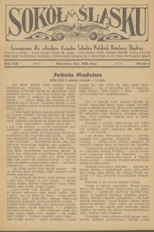 Sokół na Śląsku : czasopismo dla członków Związku Sokołów Polskich Dzielnicy Śląskiej. R.13, 1934, nr 2