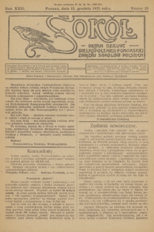 Sokół : organ Dzielnic Wielkopolskiej i Pomorskiej Związku Sokołów Polskich. R.22, 1923, nr 23