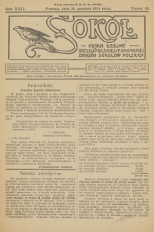 Sokół : organ Dzielnic Wielkopolskiej i Pomorskiej Związku Sokołów Polskich. R.22, 1923, nr 24