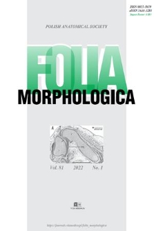 Folia Morphologica. Vol. 81, 2022, no. 1