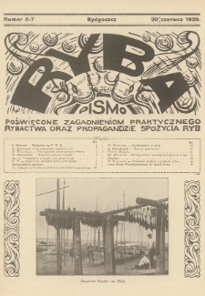 Ryba : pismo poświęcone zagadnieniom praktycznego rybactwa oraz propagandzie spożycia ryb. 1929, nr 6