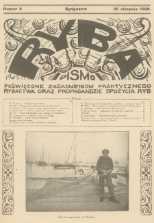 Ryba : pismo poświęcone zagadnieniom praktycznego rybactwa oraz propagandzie spożycia ryb. 1929, nr 8