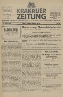 Krakauer Zeitung : zugleich amtliches Organ des K. U. K. Festungs-Kommandos. 1917, nr 5