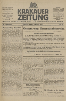 Krakauer Zeitung : zugleich amtliches Organ des K. U. K. Festungs-Kommandos. 1917, nr 6