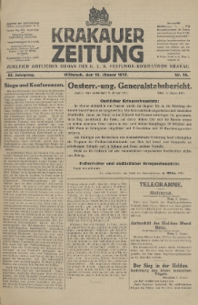 Krakauer Zeitung : zugleich amtliches Organ des K. U. K. Festungs-Kommandos. 1917, nr 10