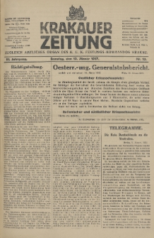 Krakauer Zeitung : zugleich amtliches Organ des K. U. K. Festungs-Kommandos. 1917, nr 13