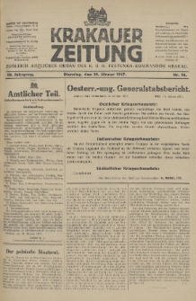 Krakauer Zeitung : zugleich amtliches Organ des K. U. K. Festungs-Kommandos. 1917, nr 16