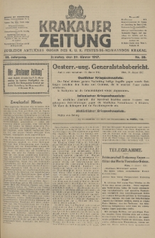 Krakauer Zeitung : zugleich amtliches Organ des K. U. K. Festungs-Kommandos. 1917, nr 20