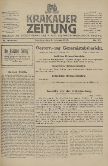 Krakauer Zeitung : zugleich amtliches Organ des K. U. K. Festungs-Kommandos. 1917, nr 35