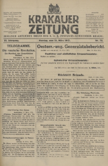 Krakauer Zeitung : zugleich amtliches Organ des K. U. K. Festungs-Kommandos. 1917, nr 78