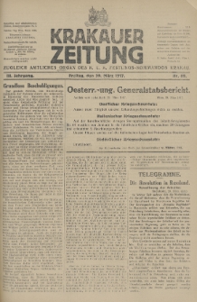 Krakauer Zeitung : zugleich amtliches Organ des K. U. K. Festungs-Kommandos. 1917, nr 89
