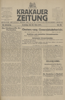 Krakauer Zeitung : zugleich amtliches Organ des K. U. K. Festungs-Kommandos. 1917, nr 90