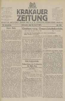 Krakauer Zeitung : zugleich amtliches Organ des K. U. K. Festungs-Kommandos. 1917, nr 107