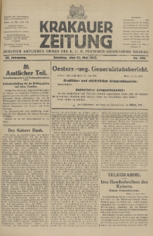 Krakauer Zeitung : zugleich amtliches Organ des K. U. K. Festungs-Kommandos. 1917, nr 132