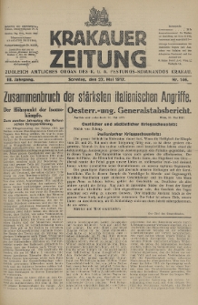 Krakauer Zeitung : zugleich amtliches Organ des K. U. K. Festungs-Kommandos. 1917, nr 146
