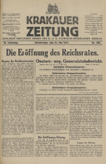 Krakauer Zeitung : zugleich amtliches Organ des K. U. K. Festungs-Kommandos. 1917, nr 150