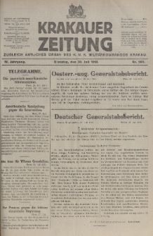 Krakauer Zeitung : zugleich amtliches organ K. u. K. Militär-Kommandos Krakau. 1918, nr 200