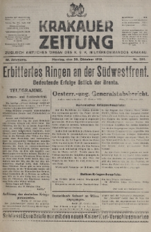 Krakauer Zeitung : zugleich amtliches organ K. u. K. Militär-Kommandos Krakau. 1918, nr 290