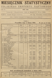 Miesięcznik Statystyczny Polskiego Eksportu Naftowego. R.3, 1935, z. 2