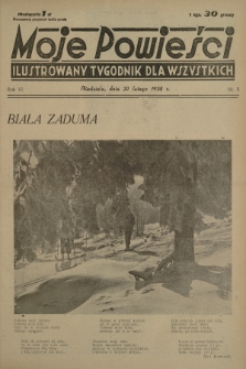 Moje Powieści : ilustrowany tygodnik dla wszystkich. R.6, 1938, nr 8