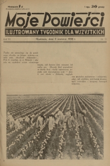 Moje Powieści : ilustrowany tygodnik dla wszystkich. R.6, 1938, nr 23