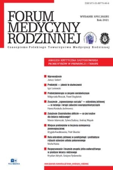 Forum Medycyny Rodzinnej : czasopismo Polskiego Towarzystwa Medycyny Rodzinnej. 2021, wydanie specjalne