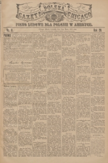 Gazeta Polska Chicago : pismo ludowe dla Polonii w Ameryce. R.28, 1900, No. 11