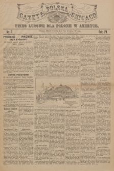 Gazeta Polska Chicago : pismo ludowe dla Polonii w Ameryce. R.29, 1901, No. 3