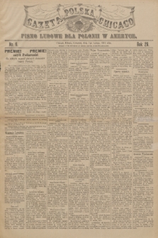 Gazeta Polska Chicago : pismo ludowe dla Polonii w Ameryce. R.29, 1901, No. 6