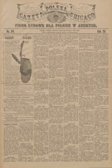 Gazeta Polska Chicago : pismo ludowe dla Polonii w Ameryce. R.29, 1901, No. 34
