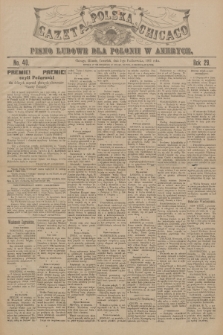 Gazeta Polska Chicago : pismo ludowe dla Polonii w Ameryce. R.29, 1901, No. 40
