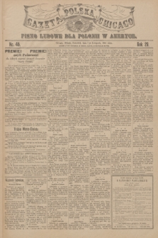 Gazeta Polska Chicago : pismo ludowe dla Polonii w Ameryce. R.29, 1901, No. 45