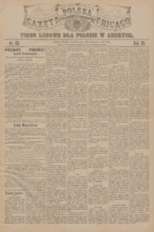 Gazeta Polska Chicago : pismo ludowe dla Polonii w Ameryce. R.29, 1901, No. 48