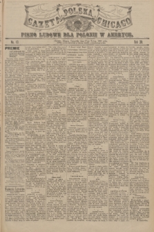 Gazeta Polska Chicago : pismo ludowe dla Polonii w Ameryce. R.30, 1902, No. 13
