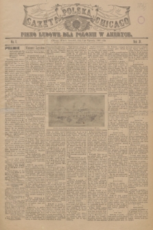 Gazeta Polska Chicago : pismo ludowe dla Polonii w Ameryce. R.31, 1903, No. 1