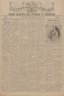 Gazeta Polska Chicago : pismo ludowe dla Polonii w Ameryce. R.31, 1903, No. 32