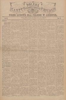 Gazeta Polska Chicago : pismo ludowe dla Polonii w Ameryce. R.31, 1903, No. 43