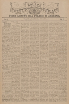 Gazeta Polska Chicago : pismo ludowe dla Polonii w Ameryce. R.32, 1904, No. 15
