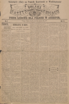 Gazeta Polska Chicago : pismo ludowe dla Polonii w Ameryce. R.33, 1905, No. 3