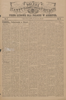 Gazeta Polska Chicago : pismo ludowe dla Polonii w Ameryce. R.33, 1905, No. 19