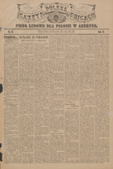 Gazeta Polska Chicago : pismo ludowe dla Polonii w Ameryce. R.33, 1905, No. 20