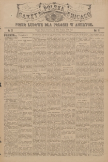 Gazeta Polska Chicago : pismo ludowe dla Polonii w Ameryce. R.33, 1905, No. 32