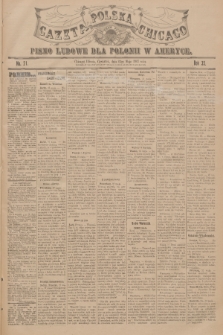 Gazeta Polska Chicago : pismo ludowe dla Polonii w Ameryce. R.35, 1907, No. 21