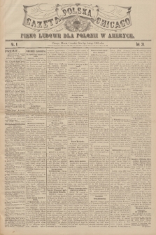 Gazeta Polska Chicago : pismo ludowe dla Polonii w Ameryce. R.36, 1908, No. 6