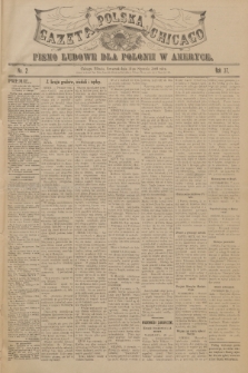 Gazeta Polska Chicago : pismo ludowe dla Polonii w Ameryce. R.37, 1909, No. 2