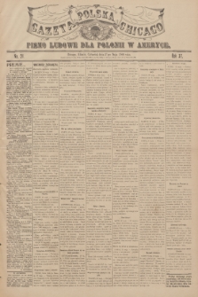 Gazeta Polska Chicago : pismo ludowe dla Polonii w Ameryce. R.37, 1909, No. 21