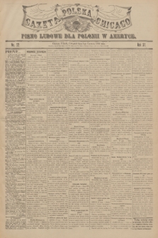 Gazeta Polska Chicago : pismo ludowe dla Polonii w Ameryce. R.37, 1909, No. 22