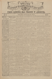 Gazeta Polska Chicago : pismo ludowe dla Polonii w Ameryce. R.37, 1909, No. 29
