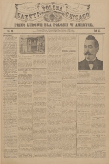 Gazeta Polska Chicago : pismo ludowe dla Polonii w Ameryce. R.37, 1909, No. 33